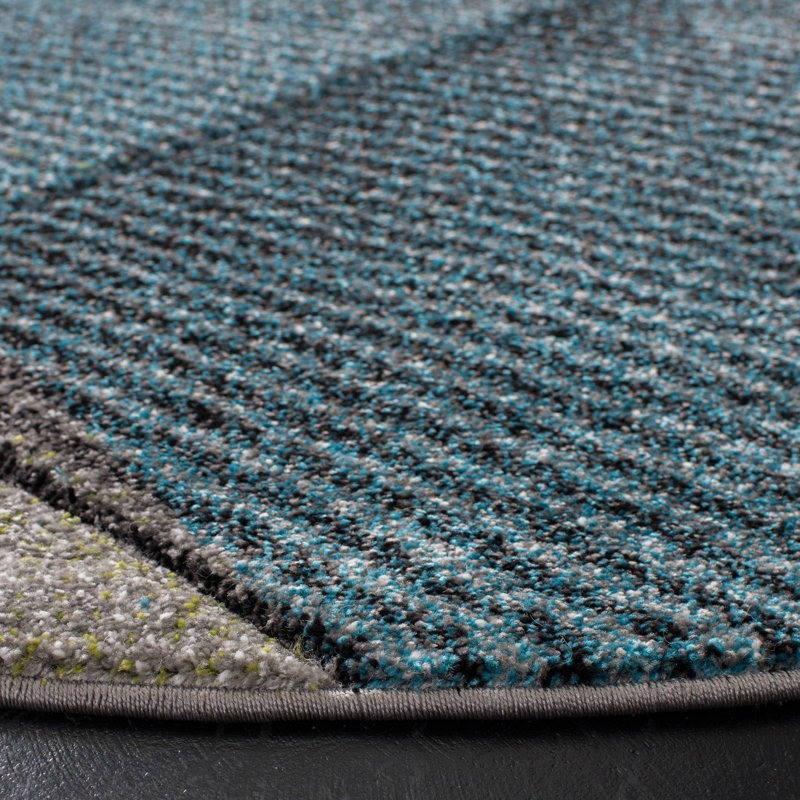 Orren Ellis Vilica Gray/Teal Rug & Reviews Wayfair
